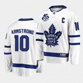 George Armstrong Toronto Maple Leafs Memorial patch White Special Edition Men Jersey