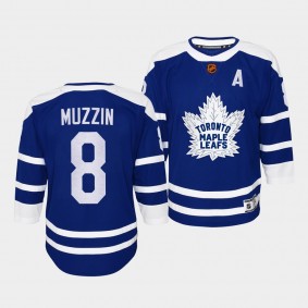 Toronto Maple Leafs Jake Muzzin 2022 Special Edition 2.0 Blue #8 Youth Jersey Retro