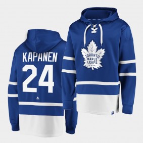Toronto Maple Leafs Kasperi Kapanen #24 Blue Dasher Player Original Six Hoodie