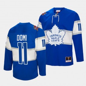 Toronto Maple Leafs #11 Max Domi 2024 NHL All-Star Patch Royal Authentic Throwback Jersey