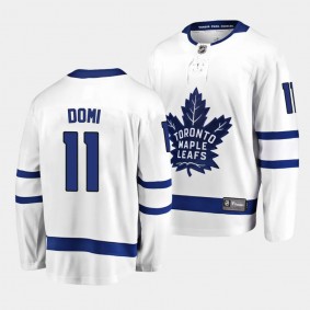 Max Domi Toronto Maple Leafs Away White #11 Breakaway Player Jersey Men's