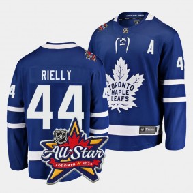 2024 NHL All-Star Patch Morgan Rielly Jersey Toronto Maple Leafs Royal #44 Home Men's