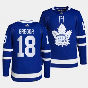 Noah Gregor Toronto Maple Leafs Home Blue #18 Primegreen Authentic Pro Jersey Men's