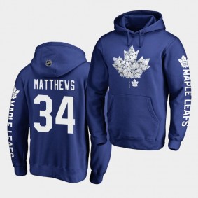 Auston Matthews Maple Leafs #34 Pullover Hometown Collection Hoodie