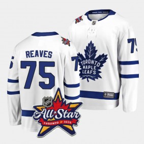 Toronto Maple Leafs Ryan Reaves 2024 NHL All-Star Patch White Away Breakaway Player Jersey Men's