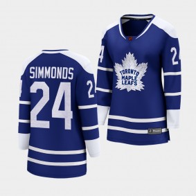 Wayne Simmonds Toronto Maple Leafs 2022 Special Edition 2.0 Women Breakaway 24 Jersey Retro
